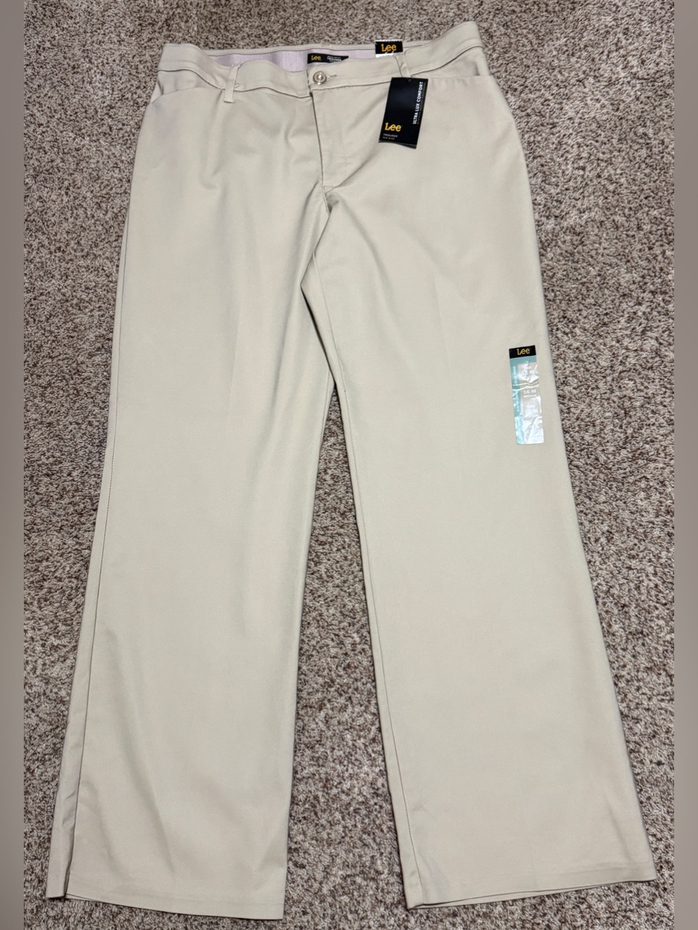Lee Women's Beige Wide-Leg Trousers